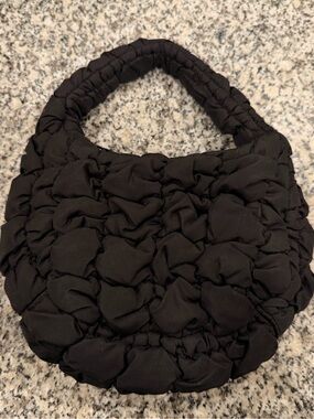 COS Black Quilted Micro Bag